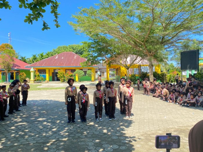 Perlombaan LKBB Persami di MIN 1 Bungo Berjalan Sukses, 13 Regu Tampil Tangguh dan Penuh Semangat