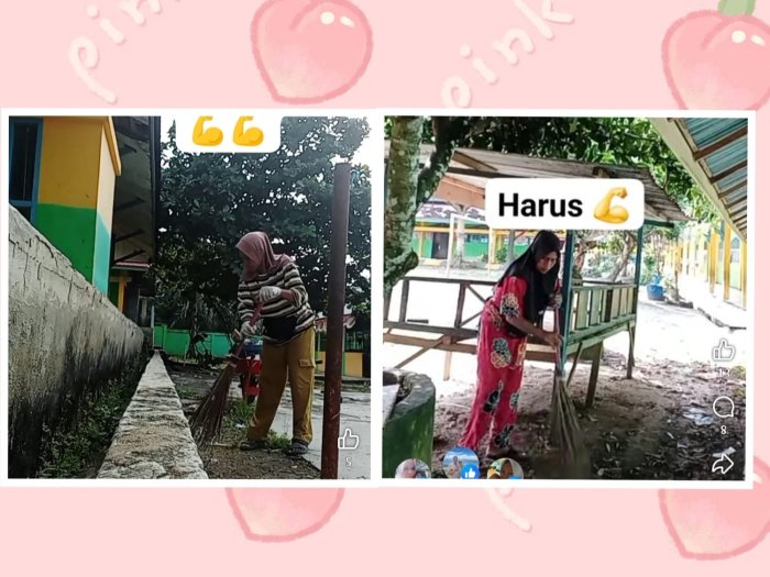 Dedikasi Petugas Kebersihan MIN 1 Bungo, Kepala Madrasah Sampaikan Apresiasi