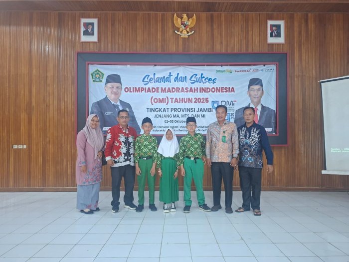 Perjalanan Tiga Peserta Didik MIN 1 Bungo di OMI Berhenti di Tingkat Provinsi, Namun Penuh Kebanggaan