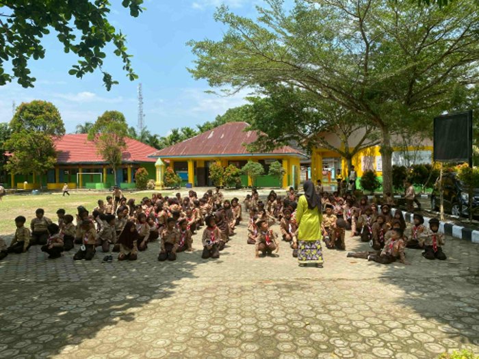 Semarak Persiapan Persami, Siswa MIN 1 Bungo Antusias Latihan Tari Massal