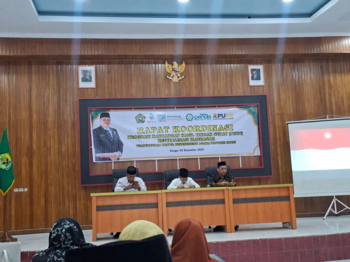 Kepala MIN 1 Bungo Ikuti Rapat Koordinasi Program PRHTC Revitalisasi Madrasah di Kantor Kemenag Bungo