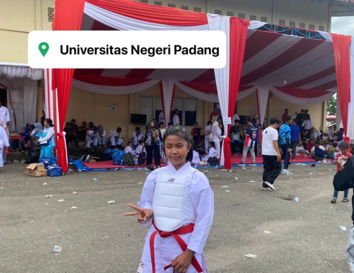 Siswi MIN 1 Bungo, Shafa: Gadis Lincah dan Berbakat yang Mengikuti Kejuaraan Inkai Karate Walikota Padang